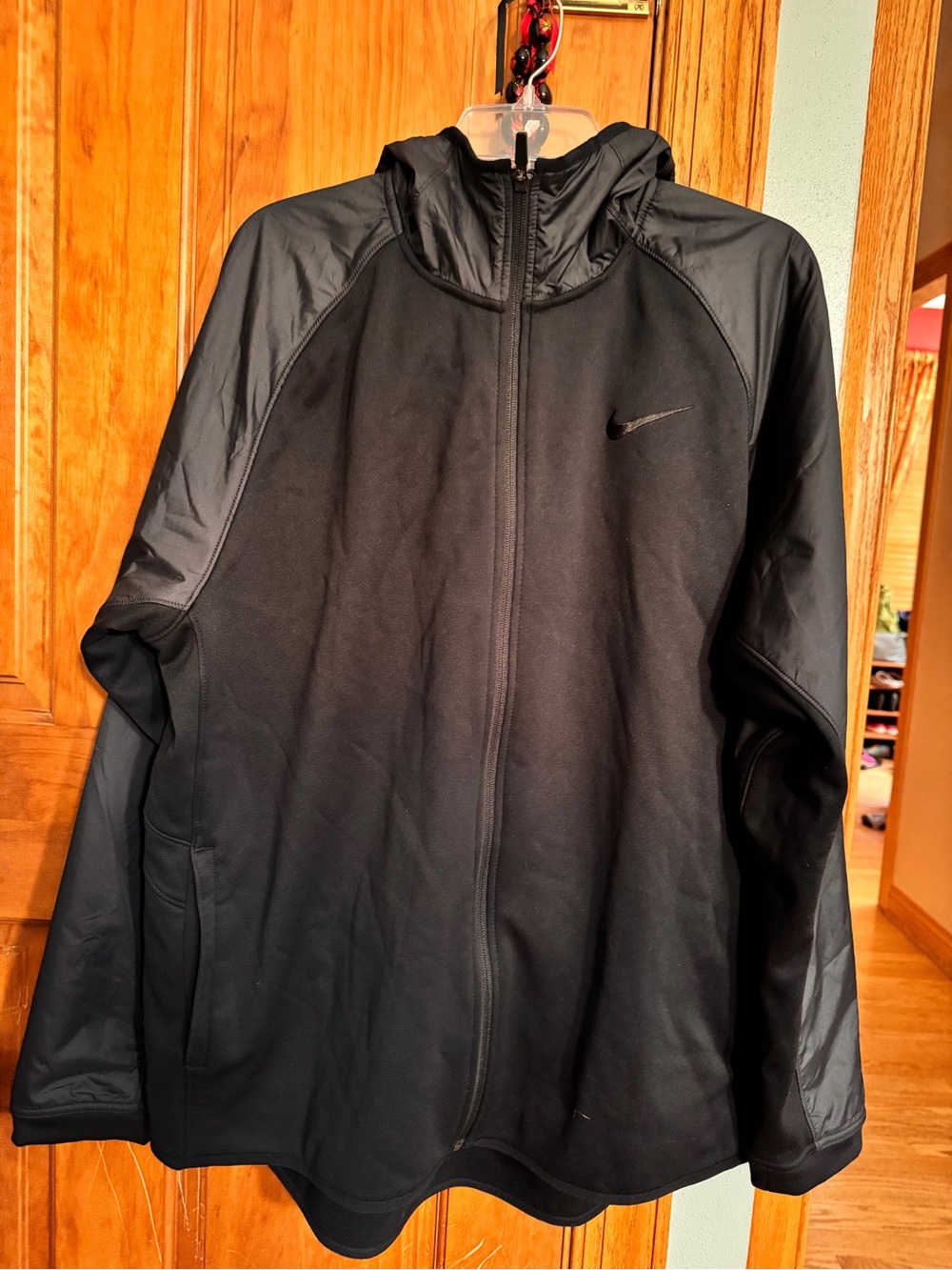 Nike Black Hooded Full Zip Performance Jacket NWOT